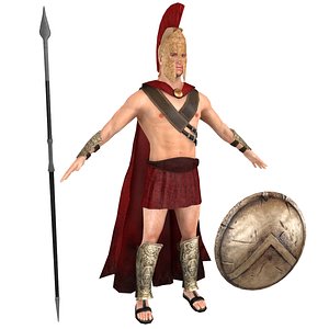 spartan warrior 3D model