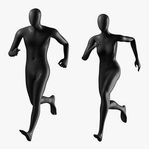 Animated Male and Female Mannequin 02