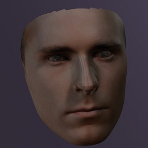 PopFace BaseMesh - Christian Bale 3D model