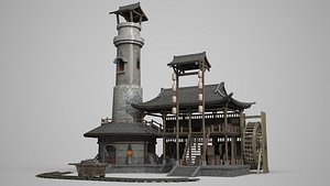 ancient architecture blacksmith model