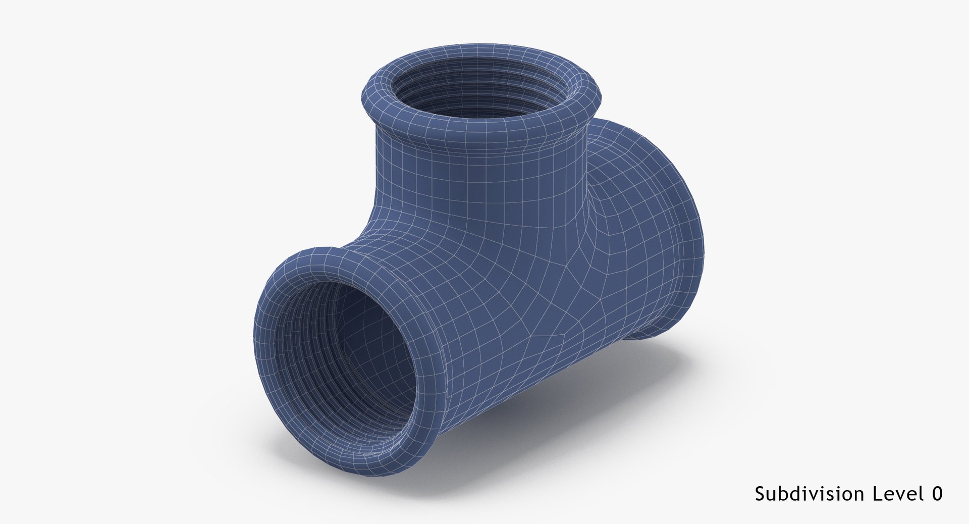 Galvanized steel pipe fitting 3D model TurboSquid 1235592