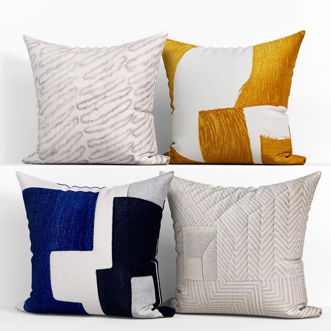 3D Decorative Pillows Set 168 - TurboSquid 1939664