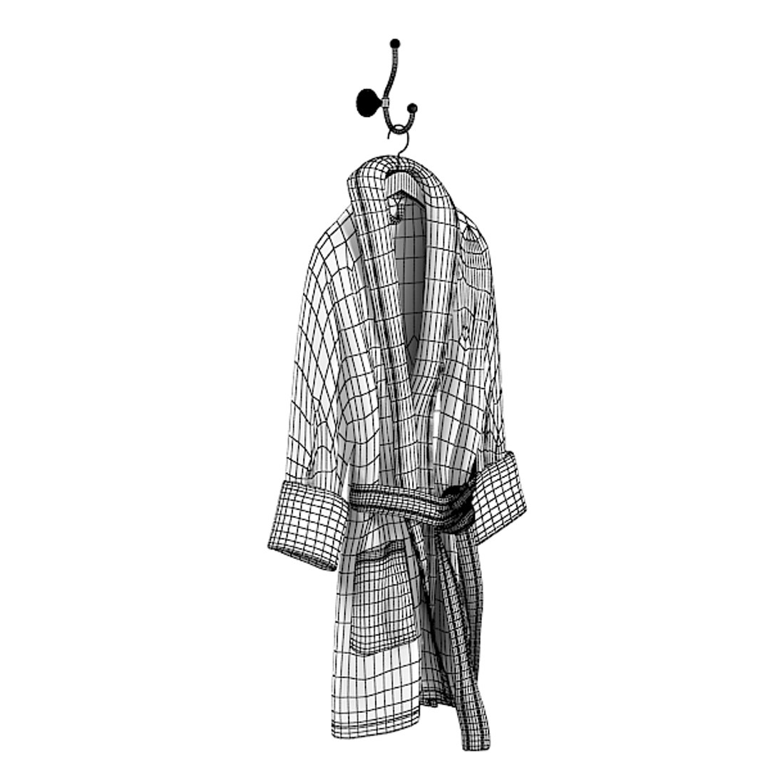 3d model bath robe bathrobe