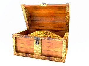 3d model of pirate chest