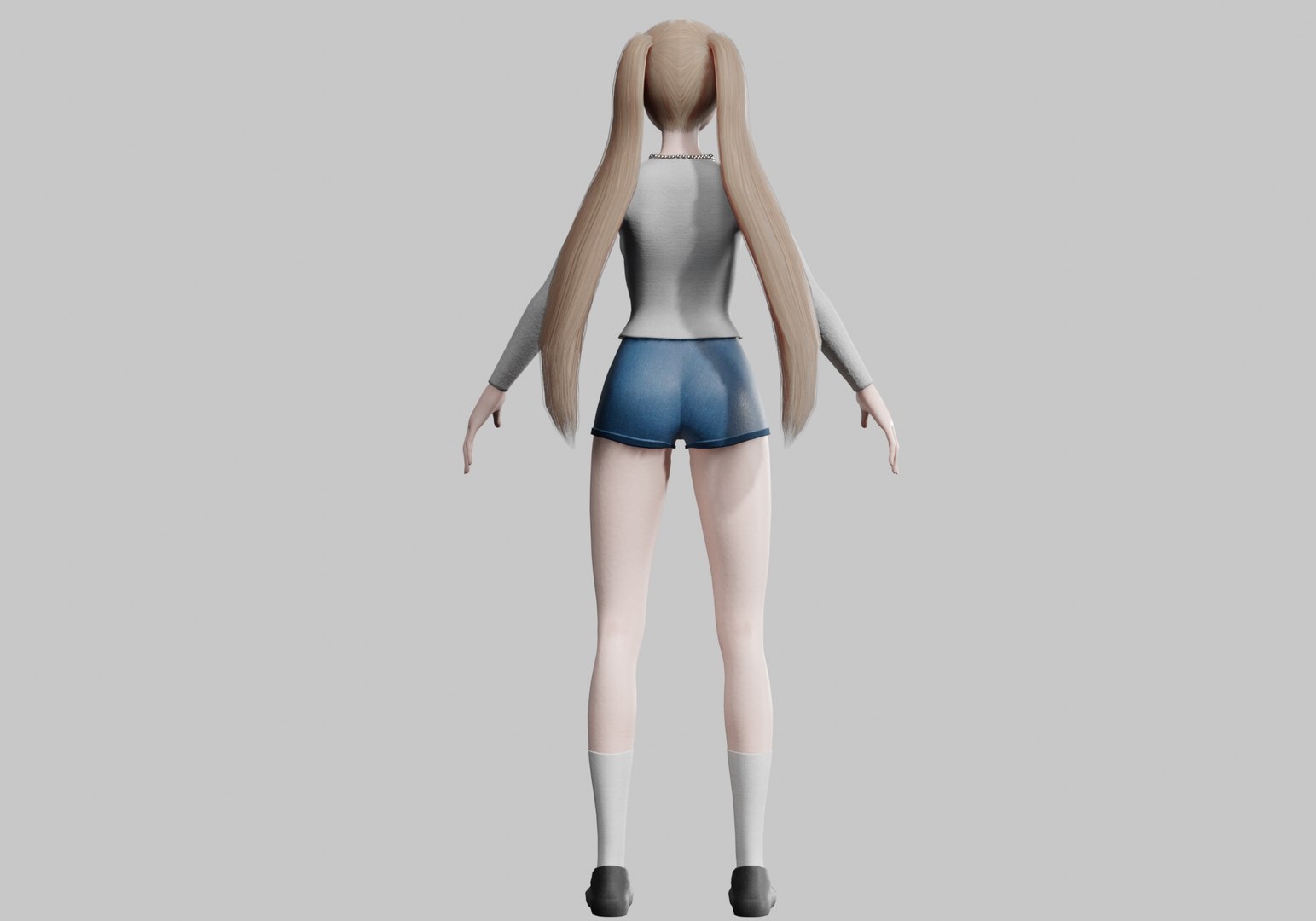3D Model Basic Anime Girl V26202 - TurboSquid 2281731