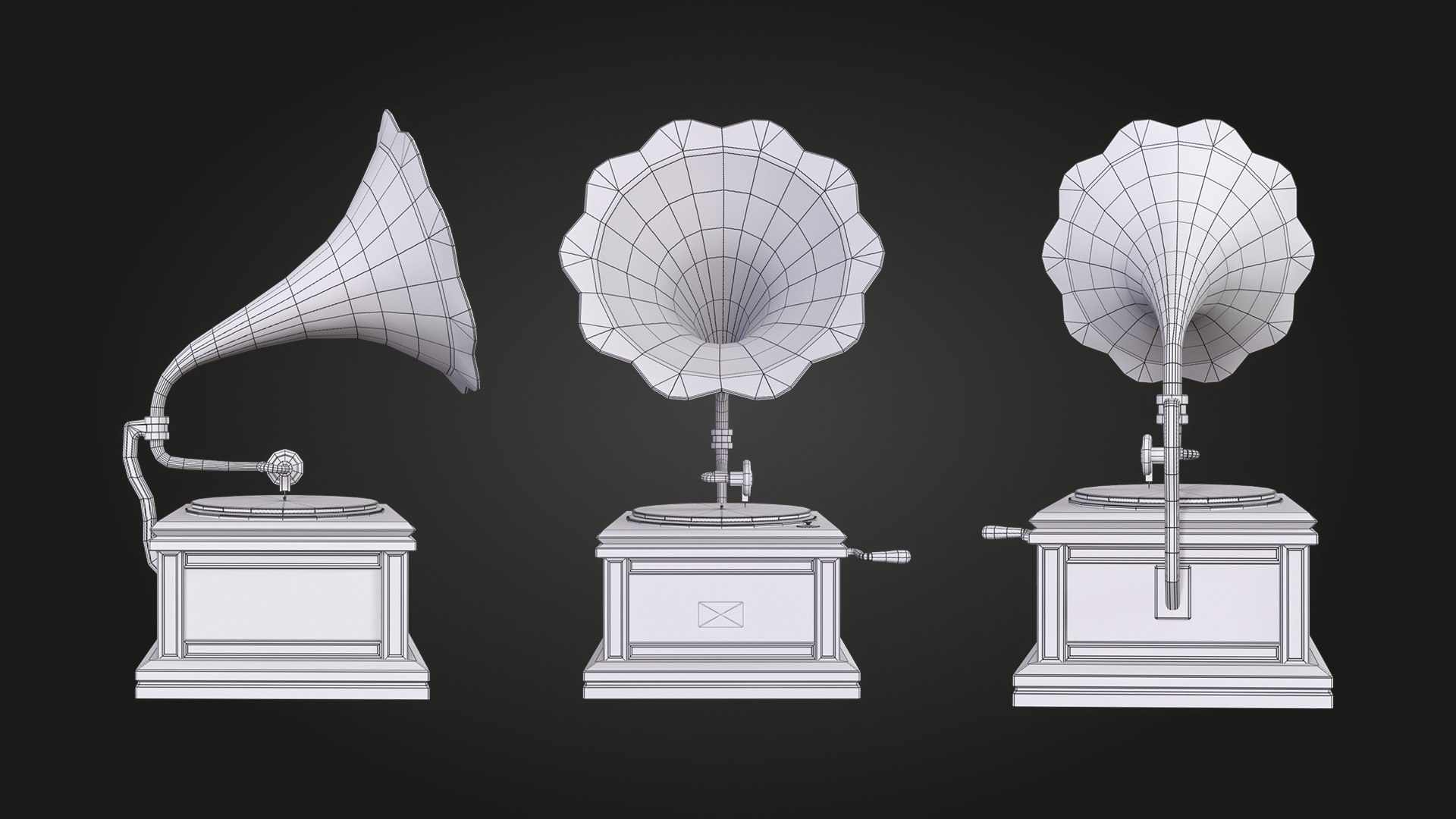 Gramophone model https://p.turbosquid.com/ts-thumb/TZ/nQcJ3E/EJ/img_12/jpg/1742415171/1920x1080/fit_q87/7d6e9ff1c0f5ba89fc98099141c34768e0240159/img_12.jpg