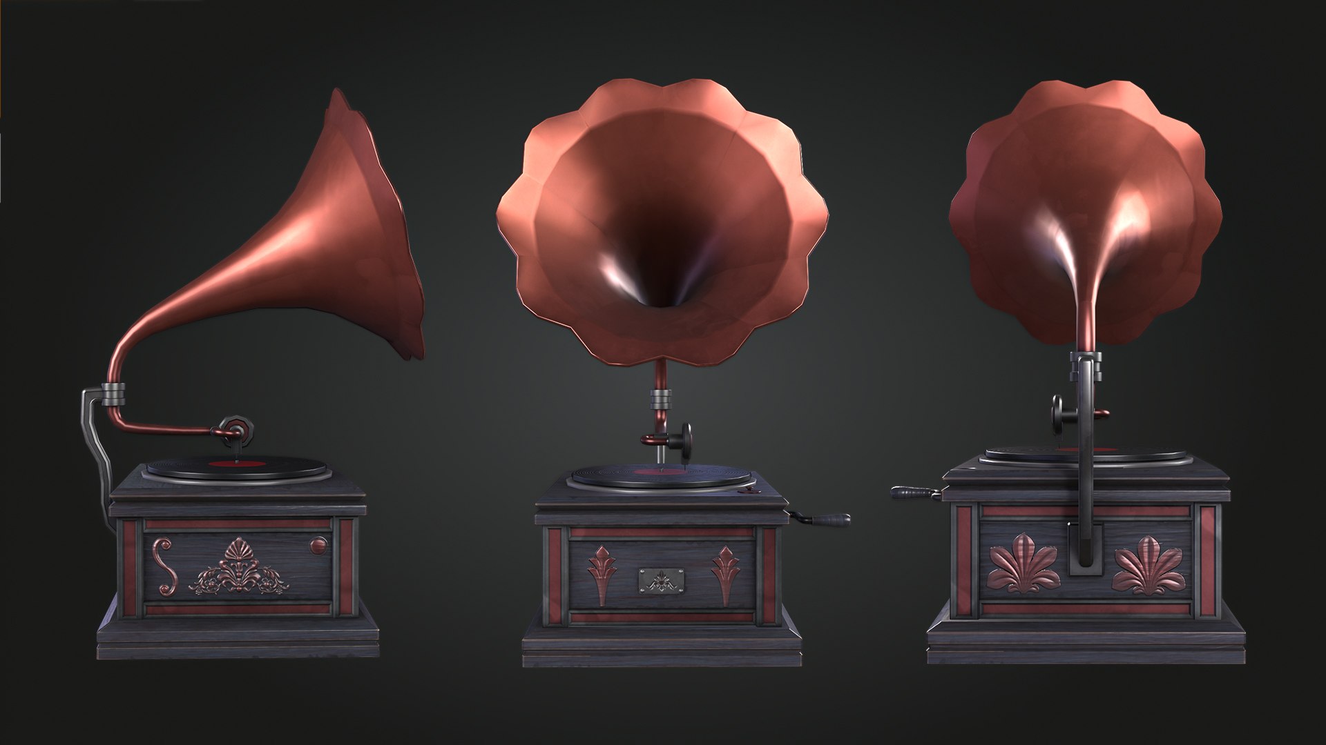 Gramophone model https://p.turbosquid.com/ts-thumb/TZ/nQcJ3E/Jc/img_8/jpg/1742415169/1920x1080/fit_q87/b27d7e69de0a6010965484e2e98c870dc4bb044c/img_8.jpg