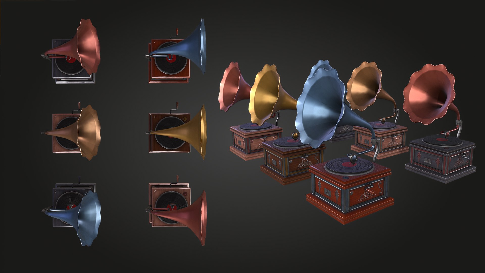 Gramophone model https://p.turbosquid.com/ts-thumb/TZ/nQcJ3E/Ue/img_11/jpg/1742415171/1920x1080/fit_q87/607a0bcac84cba72ab68bc85b474a66e9c081410/img_11.jpg
