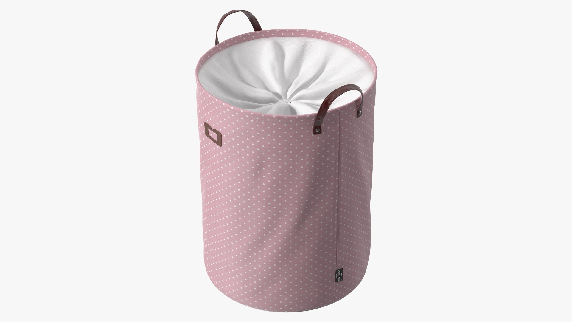 Laundry Basket with Lid Pink 3D model preview