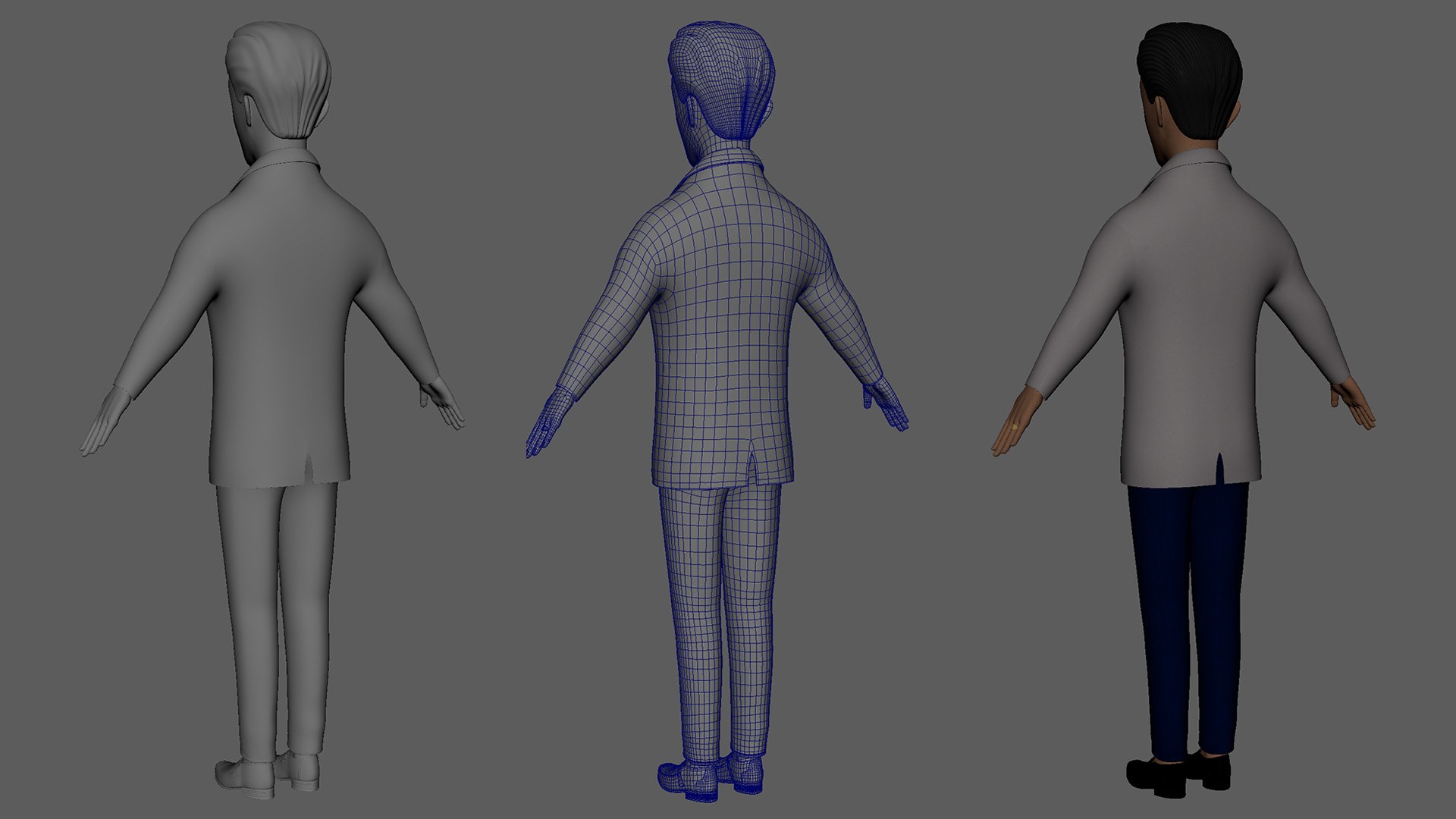 Cartoon Dr Stuart - MAYA Rigged And Blender Rigged 3D - TurboSquid 2459806