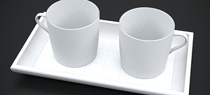 SWISS COFFEE CUPS AND WOOD TRAY 2023 MAX 2019 RAW