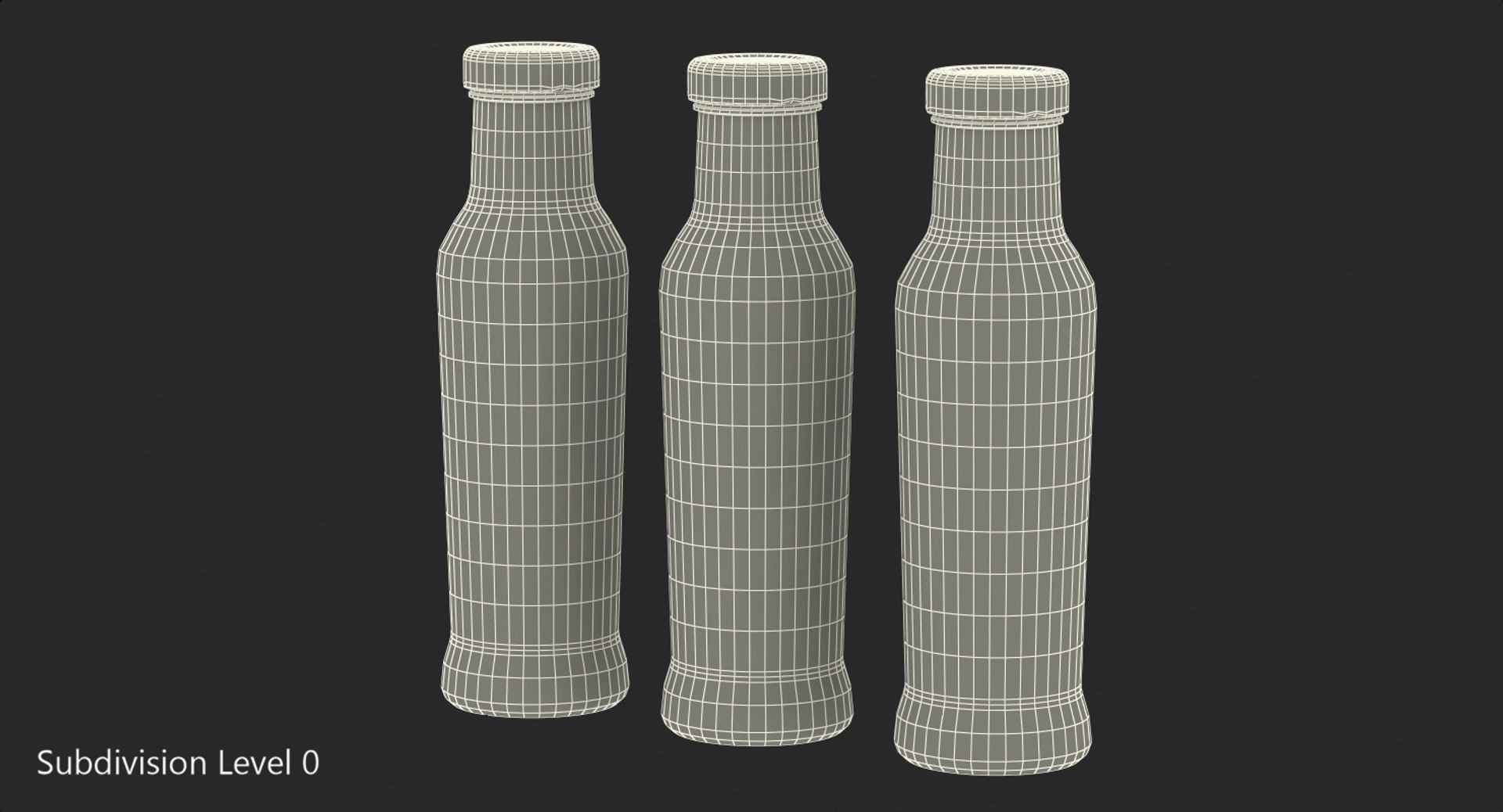3D barbecue sauces bottles model TurboSquid 1293459