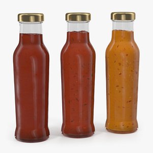 Hot Sauce Bottle model - TurboSquid 1840948