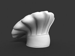 3D model chef s hat