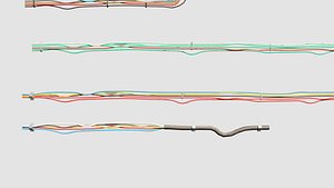3D electrical wires with pbr texture