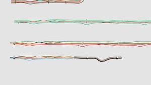 electrical wires with pbr texture