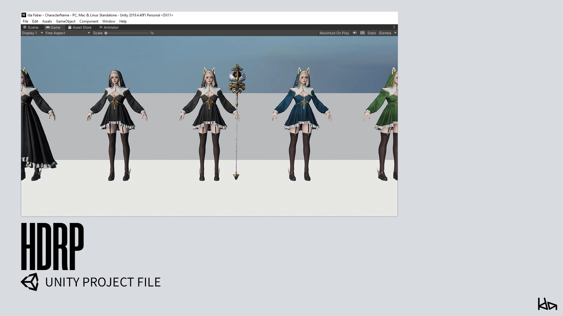 3D Priestess Girl - Game Ready Low-poly 3D model https://p.turbosquid.com/ts-thumb/Ta/3ZnFrV/5d/unity_hdrp01/png/1693205806/1920x1080/fit_q87/b57d0372f7255166b08bfd060940972ac3e9704b/unity_hdrp01.jpg