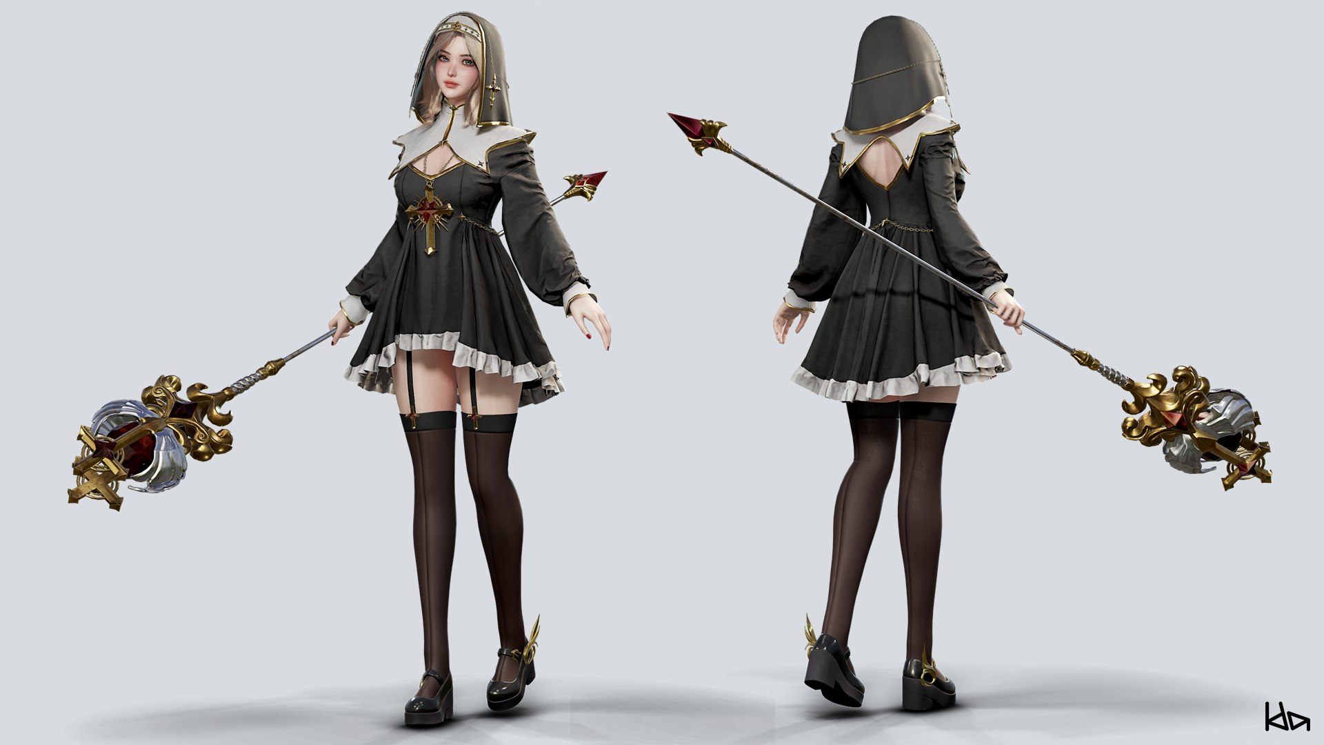 3D Priestess Girl - Game Ready Low-poly 3D model https://p.turbosquid.com/ts-thumb/Ta/3ZnFrV/Bb/double_01/png/1693205786/1920x1080/fit_q87/1bb737f51dede3454fc788563dfbc3546eba6944/double_01.jpg