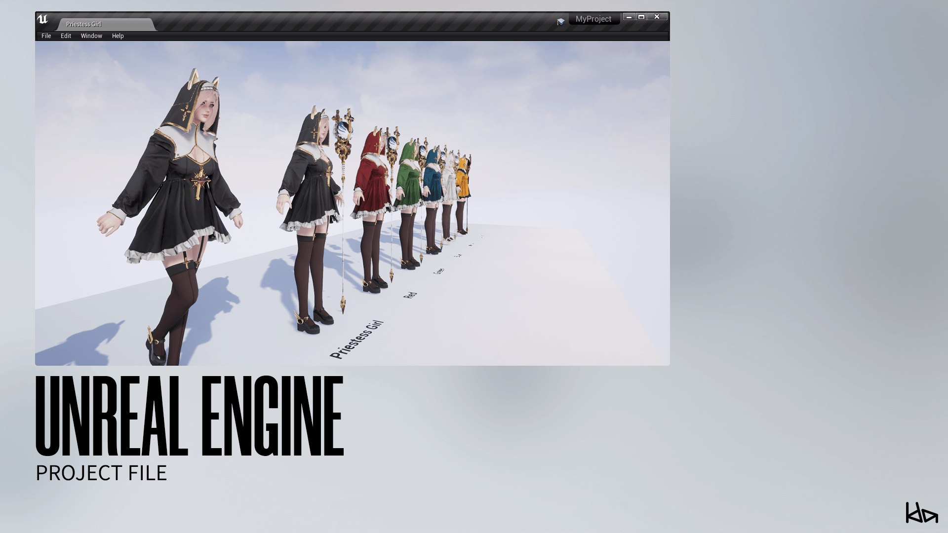 3D Priestess Girl - Game Ready Low-poly 3D model https://p.turbosquid.com/ts-thumb/Ta/3ZnFrV/EG/unreal_03/png/1693205818/1920x1080/fit_q87/daa98e40883796f2b524e3141fd534d76c24d7f1/unreal_03.jpg