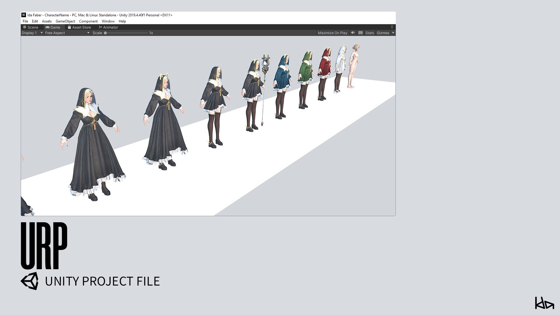 3D Priestess Girl - Game Ready Low-poly 3D model https://p.turbosquid.com/ts-thumb/Ta/3ZnFrV/Qn/unity_urp02/png/1693205812/1920x1080/fit_q87/ea8f6c3dd18220cf13a552f13f782e18b77c65a1/unity_urp02.jpg