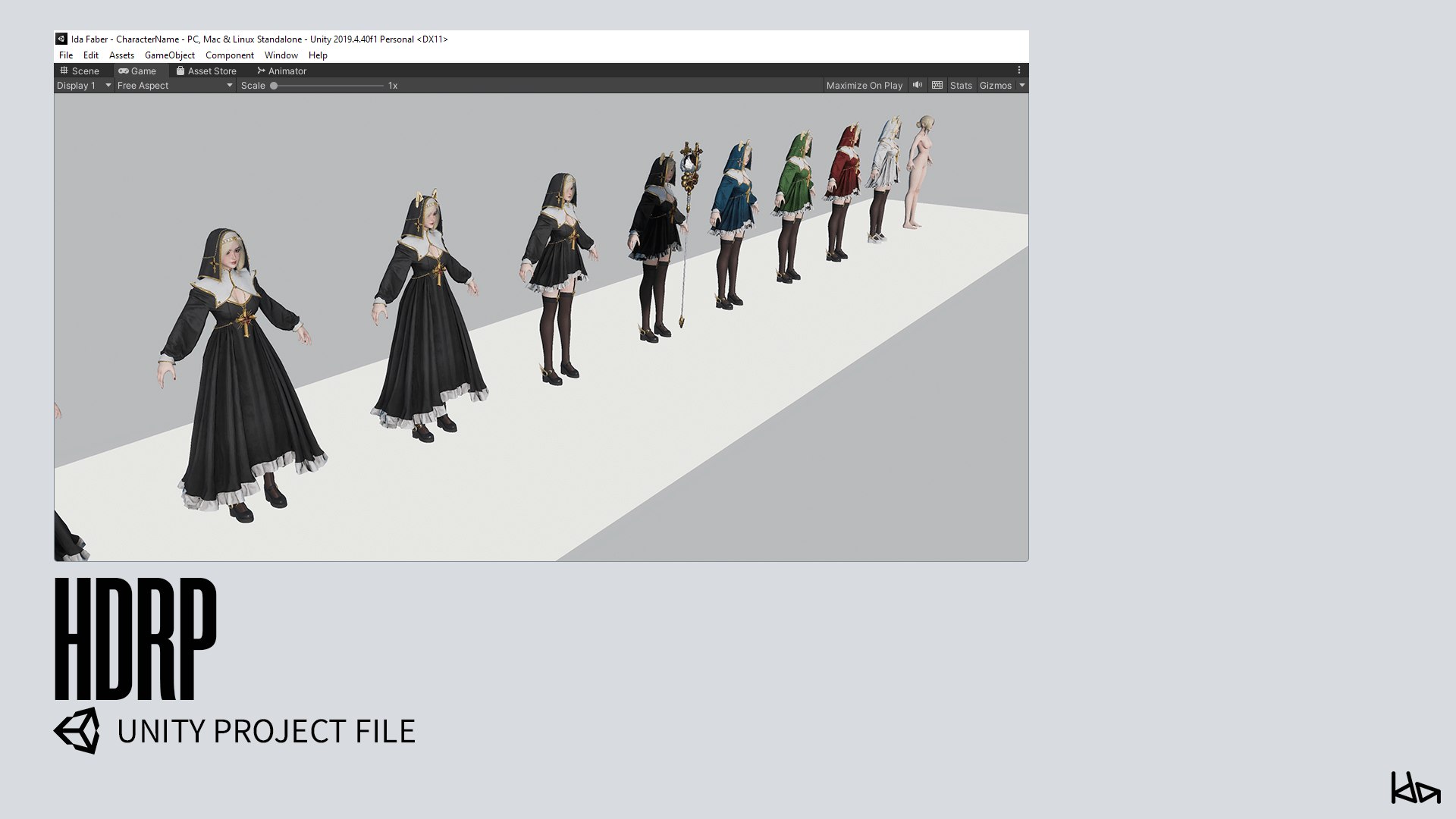 3D Priestess Girl - Game Ready Low-poly 3D model https://p.turbosquid.com/ts-thumb/Ta/3ZnFrV/ru/unity_hdrp02/png/1693205808/1920x1080/fit_q87/a32566f0b3e4ebc5107c3c1e5b3bb6dbc5f41299/unity_hdrp02.jpg