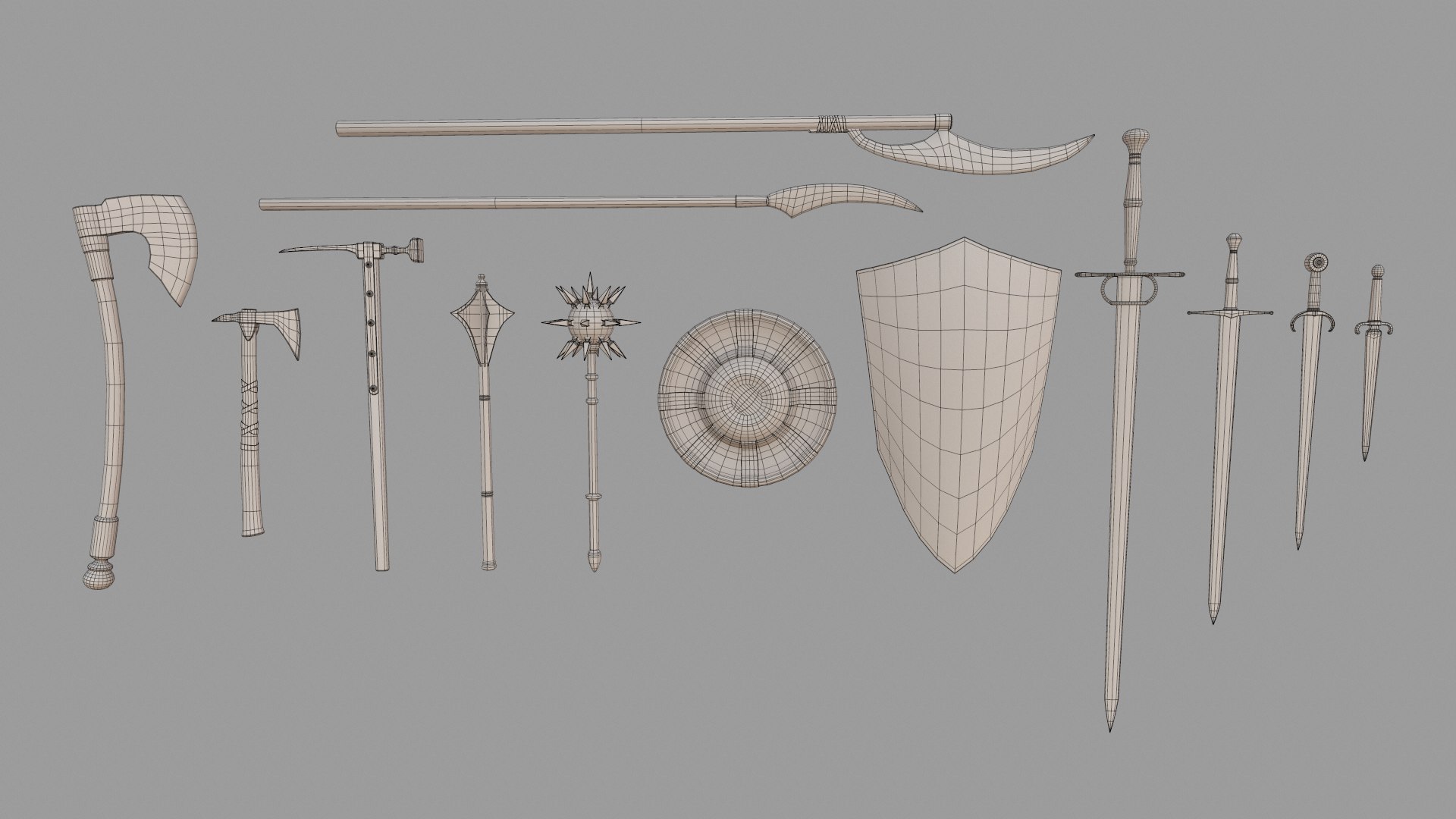 3D Medieval Weapon Pack - TurboSquid 1737273