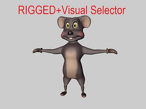 mouse character 3d model