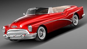 3d buick skylark convertible 1953 model