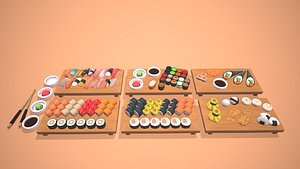 Sushi - Stylized Food Pack