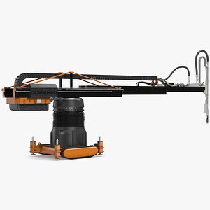 3D model Construction 3D Printer Rigged for Maya