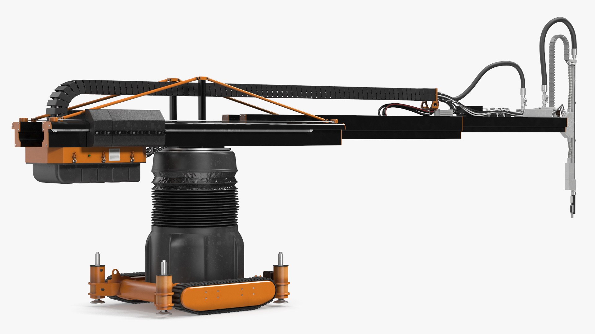 Construction 3D Printer Rigged for Maya 3D model preview