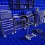 3d model auto garage prop 01