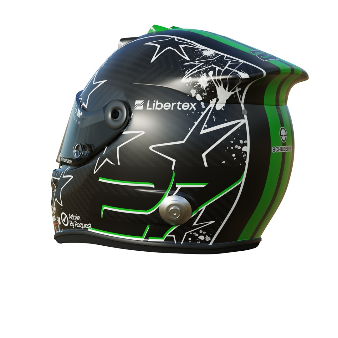 F1 Nico Hulkenberg Helmet 2025 model https://p.turbosquid.com/ts-thumb/Ta/8dXYso/Aa/3/png/1743167605/1920x1080/fit_q87/245367458e4607a550058b98c50e7c695ce7fdb2/3.jpg