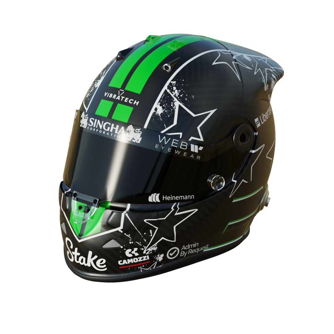 F1 Nico Hulkenberg Helmet 2025 model https://p.turbosquid.com/ts-thumb/Ta/8dXYso/kd/9/png/1743167608/1920x1080/fit_q87/1187221e4a44b11960d9d1df8fd95190ce28773c/9.jpg