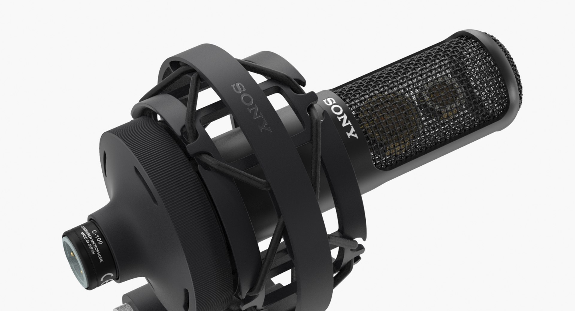 Sony C100 Condenser Microphone 3D Model TurboSquid 1408089