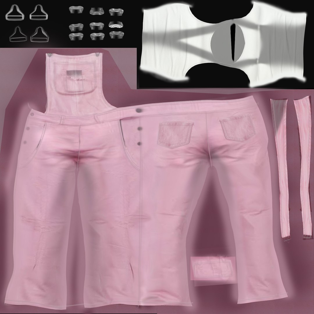 Womens Jumpsuit 3D Model - TurboSquid 1870926