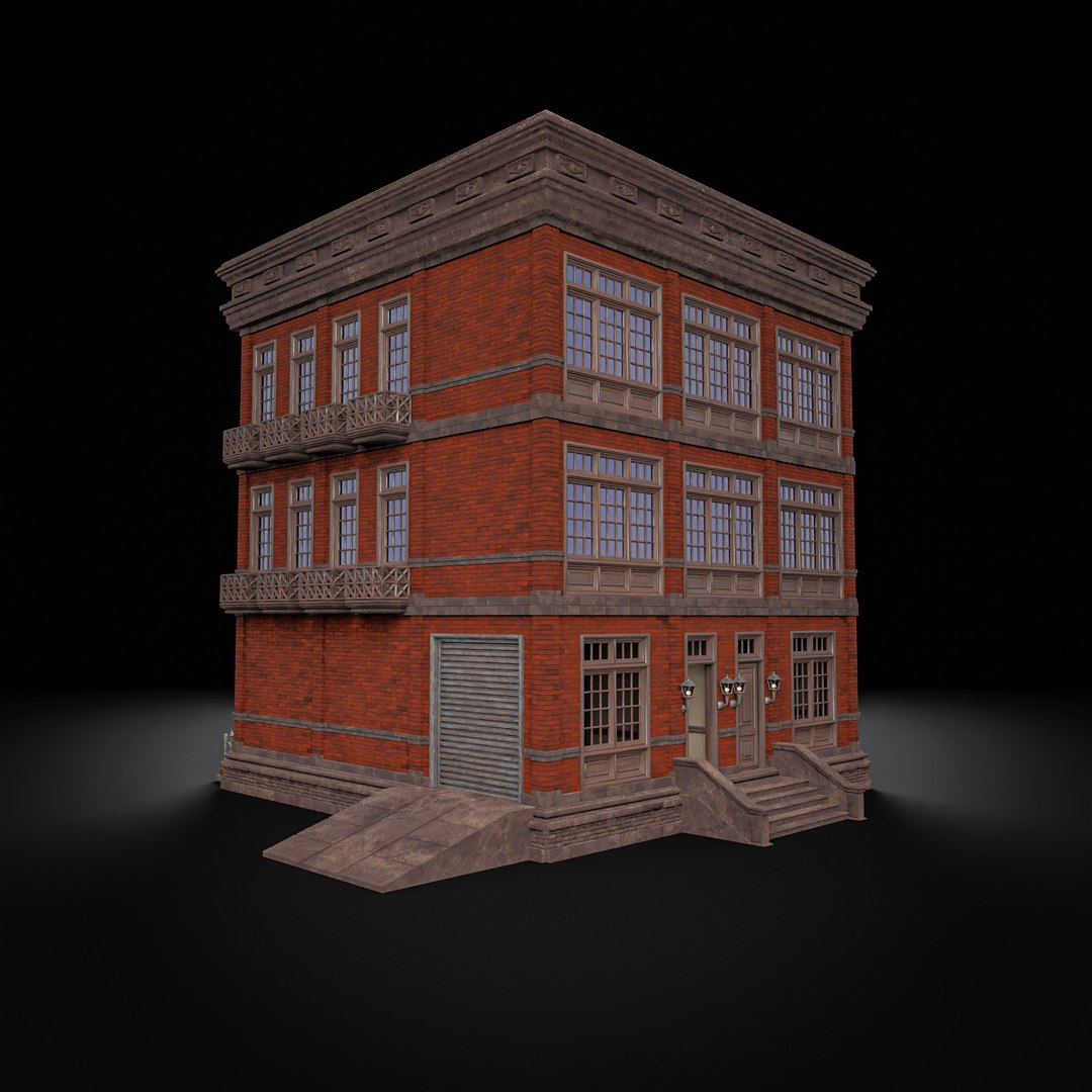 MODULAR BUILDING WITH INTERIOR KITBASH 01 3D Model - TurboSquid 2264949