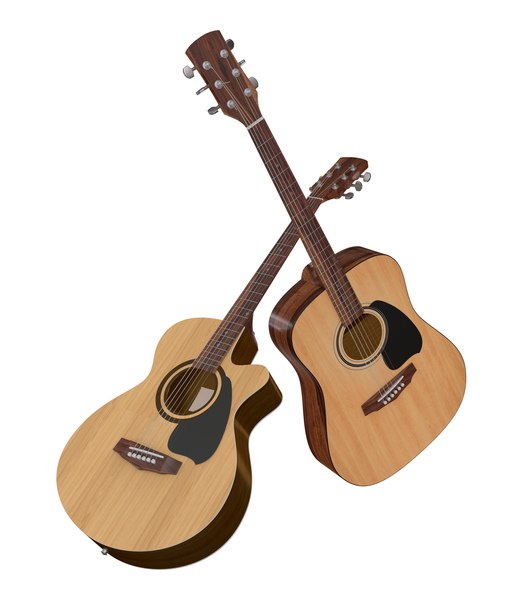 modelo 3d Guitarras acústicas clásicas - TurboSquid 2234047