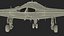 X-47B Stealth UAV Folded Wings 3D