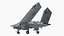 X-47B Stealth UAV Folded Wings 3D