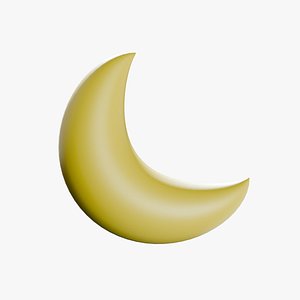 Crescent Moon 3D