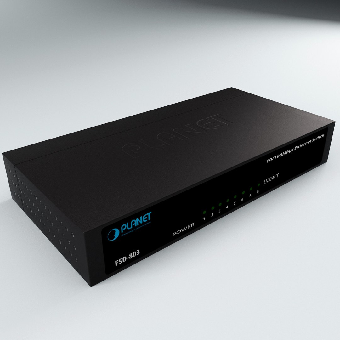Ethernet Switch Planet 3d Max
