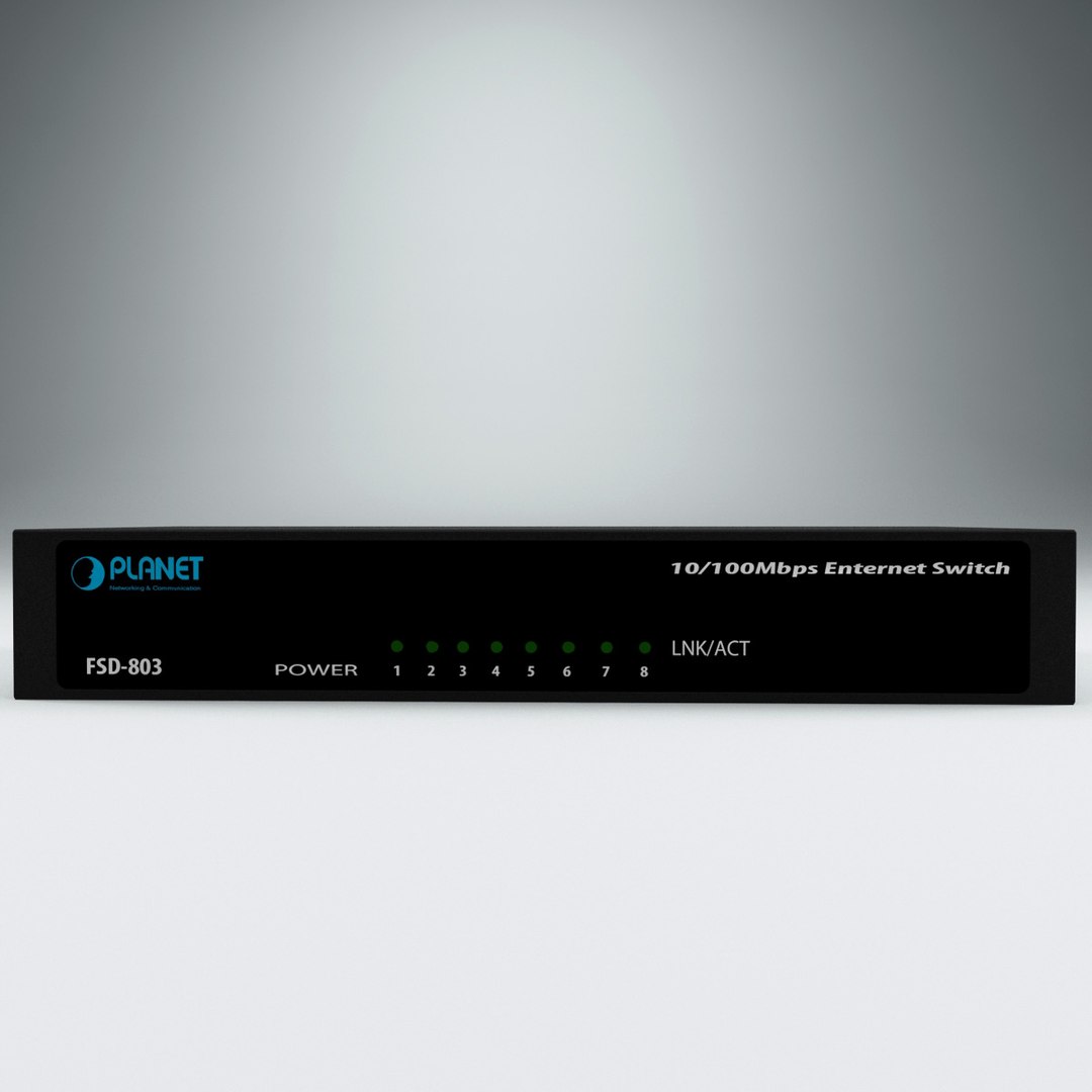 Ethernet Switch Planet 3d Max