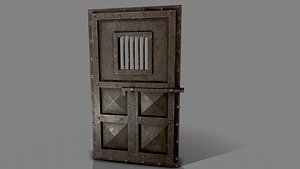 3D Metal Prison Door