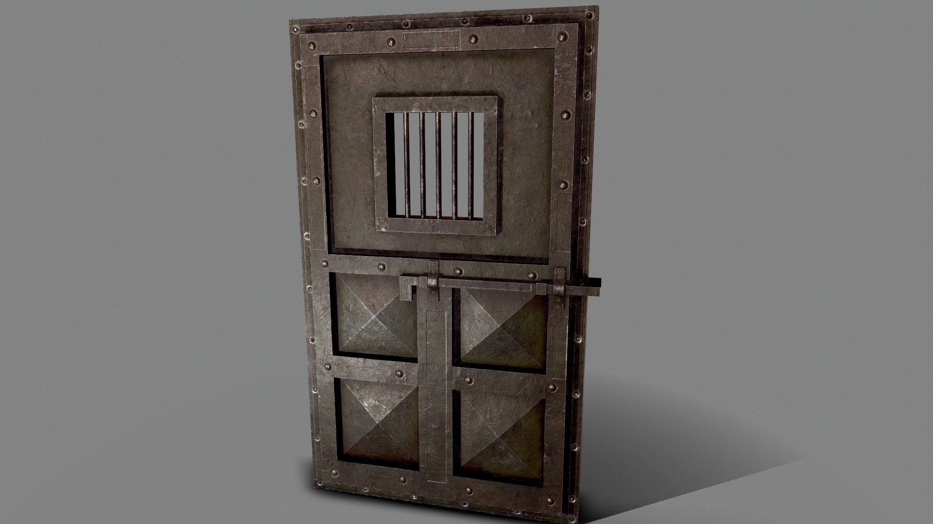 3D Metal Prison Door - TurboSquid 1762780