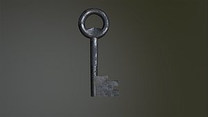 Old Keys Low Poly - Game Ready 3D model