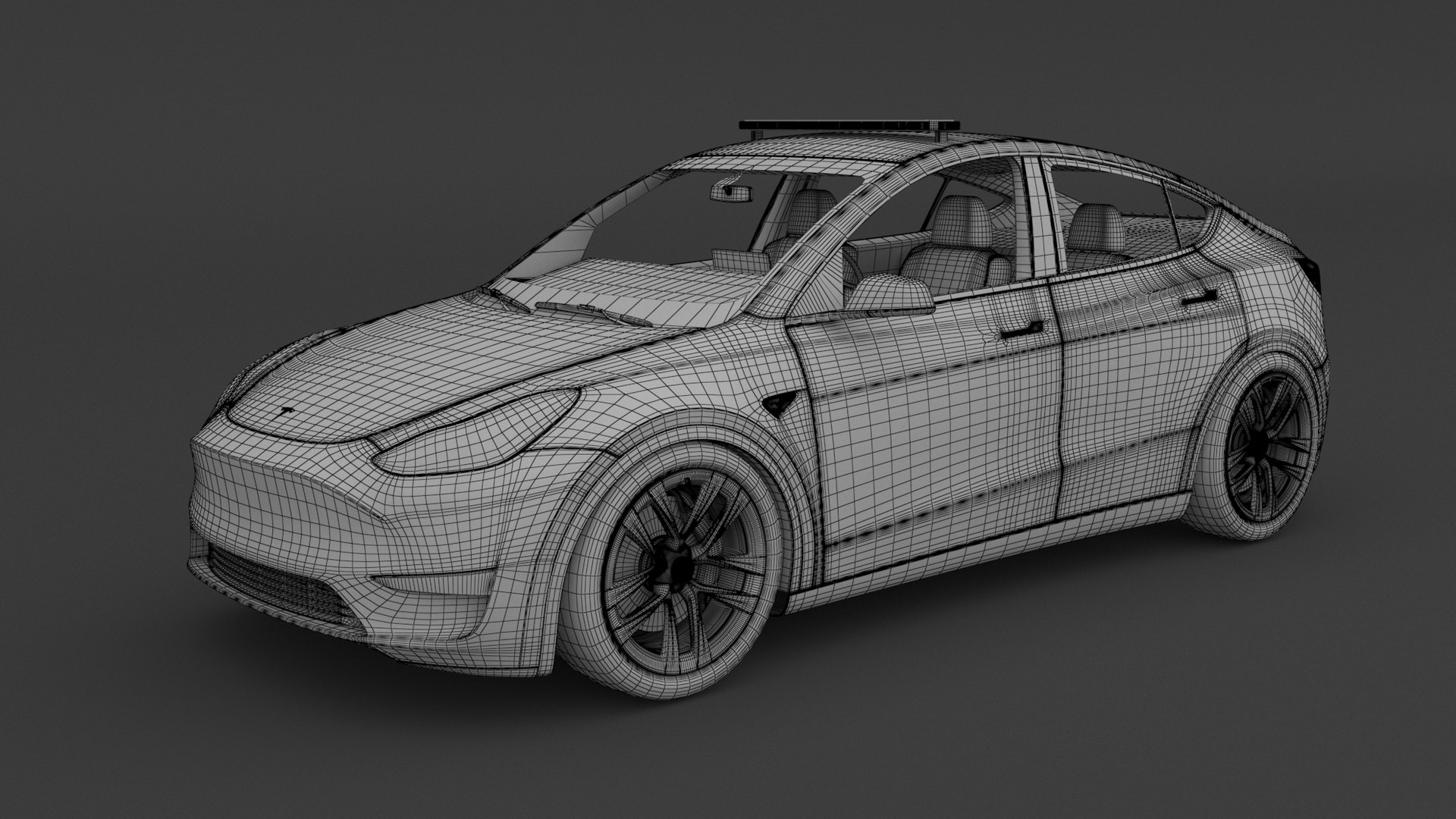 3D Model Tesla Y Police 2024 - TurboSquid 2271437