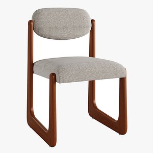 Lira Performance Fabric Dining Chair 3D model