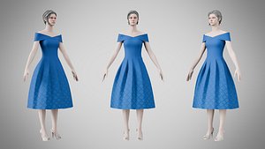 Dress 42 Tory Blue