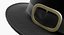 Black Pilgrim Costume Hat with Buckle